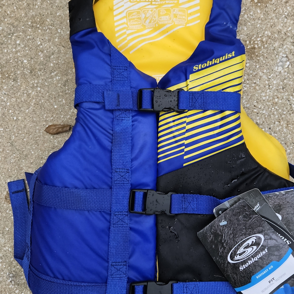 Stohlquist Blue and Yellow Life Jacket